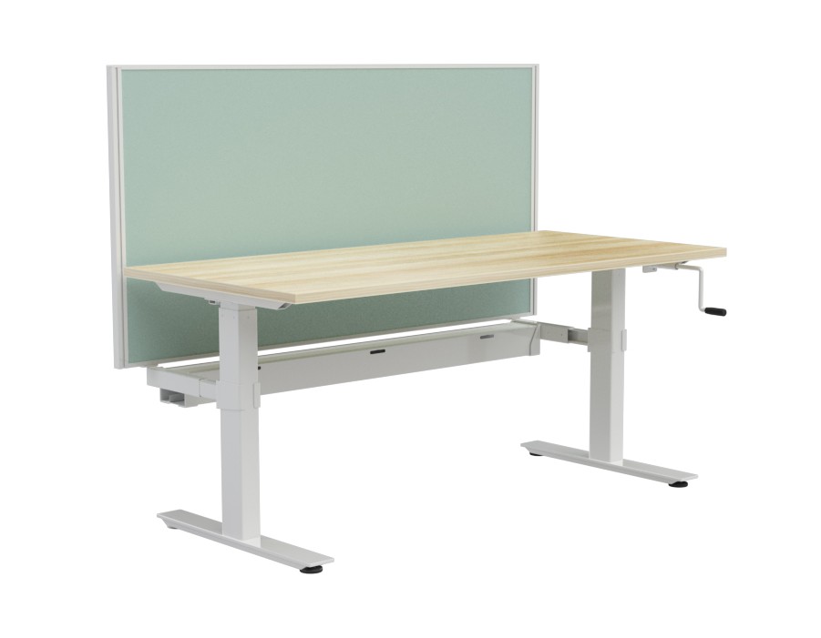 Agile Winder Height Adj Workstation - with Studio 50 Divider